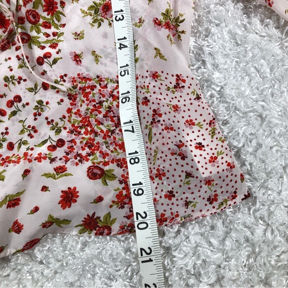 Zara NWT Floral Blouse Sz XS - Picture 8 of 10